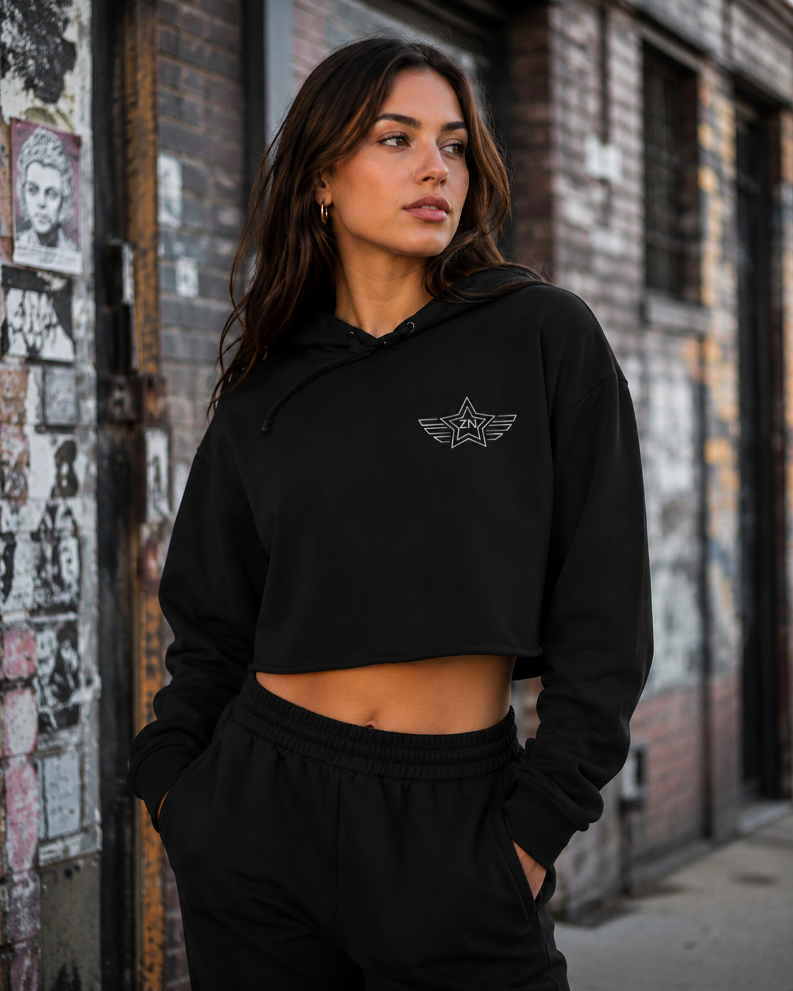 ZN Rhythm Crop Hoodie